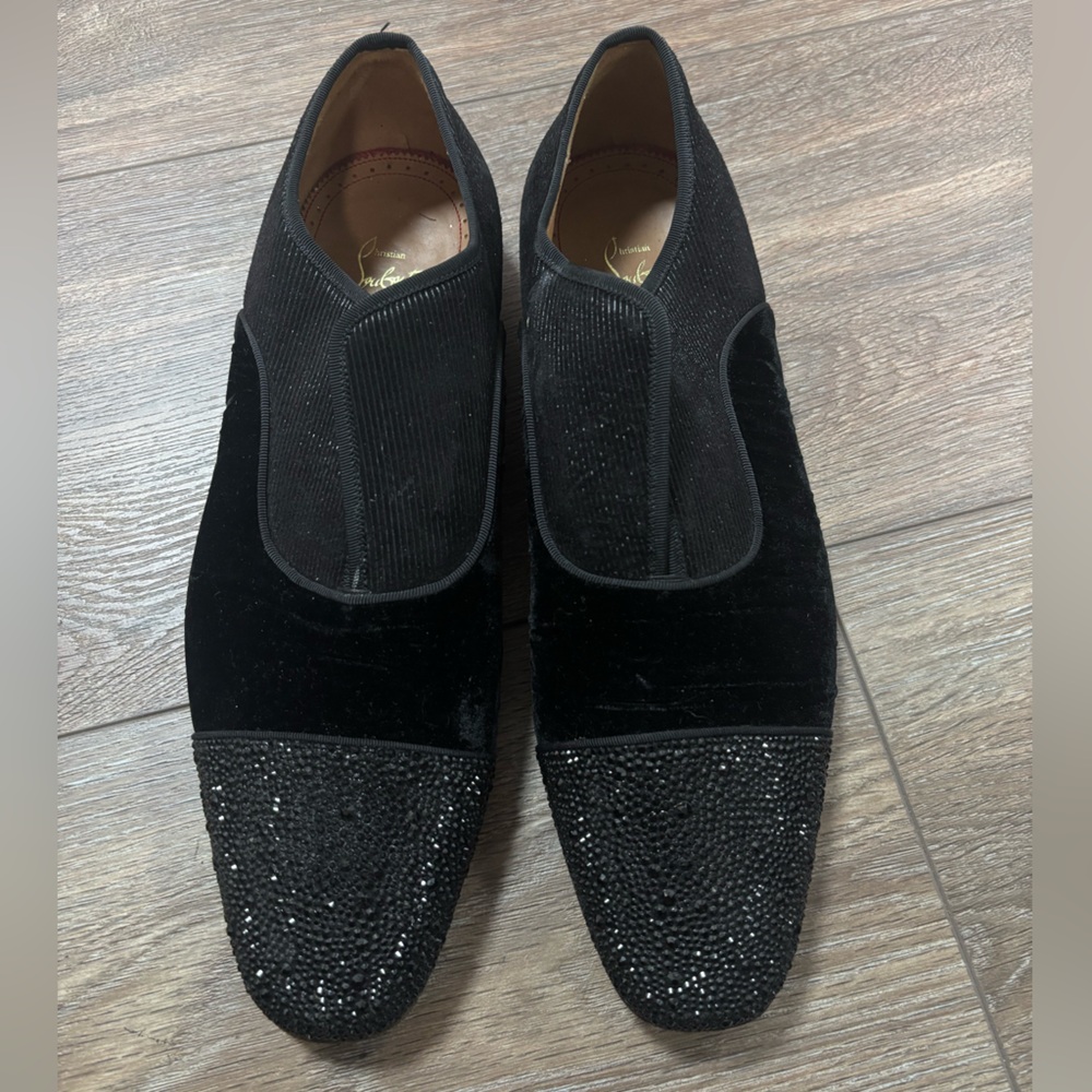 Christian Louboutin Black Studded Men's Shoes